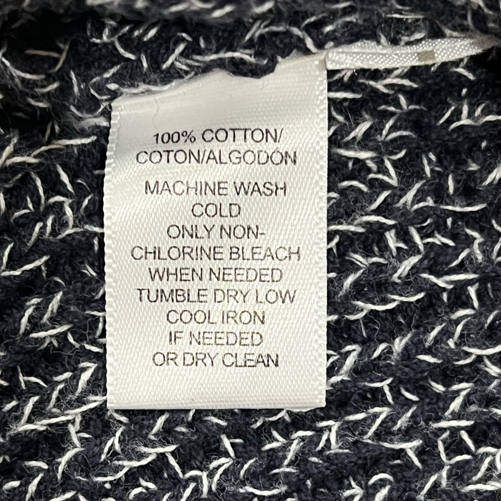 Ann Taylor Loft Navy Heavy Knit V-Neck Sweater Tank Top Size XL - Picture 5 of 11